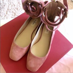 VALENTINO Suede Ballet Flats